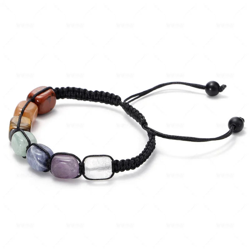 Charm Imitation Natural Stone Beaded Bracelet for Women Men Tiger Eye Beads Adjustable Bracelets Couple Friendship Party Jewelry