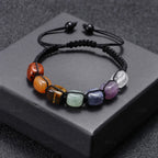 Charm Imitation Natural Stone Beaded Bracelet for Women Men Tiger Eye Beads Adjustable Bracelets Couple Friendship Party Jewelry